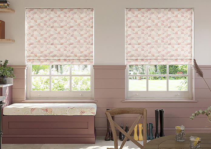 Mosaic Tile, Sweetheart - Motorised Roman Blind - Image 3